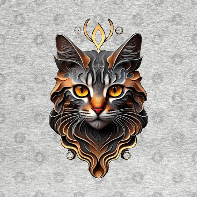 Fantasy Cat Lover Cat Owner Cat Mum Cat Dad Lover of Cats Loves Cats Fantasy Art by DeanWardDesigns